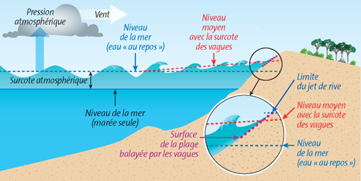 Processus physiques associés aux submersions marines 